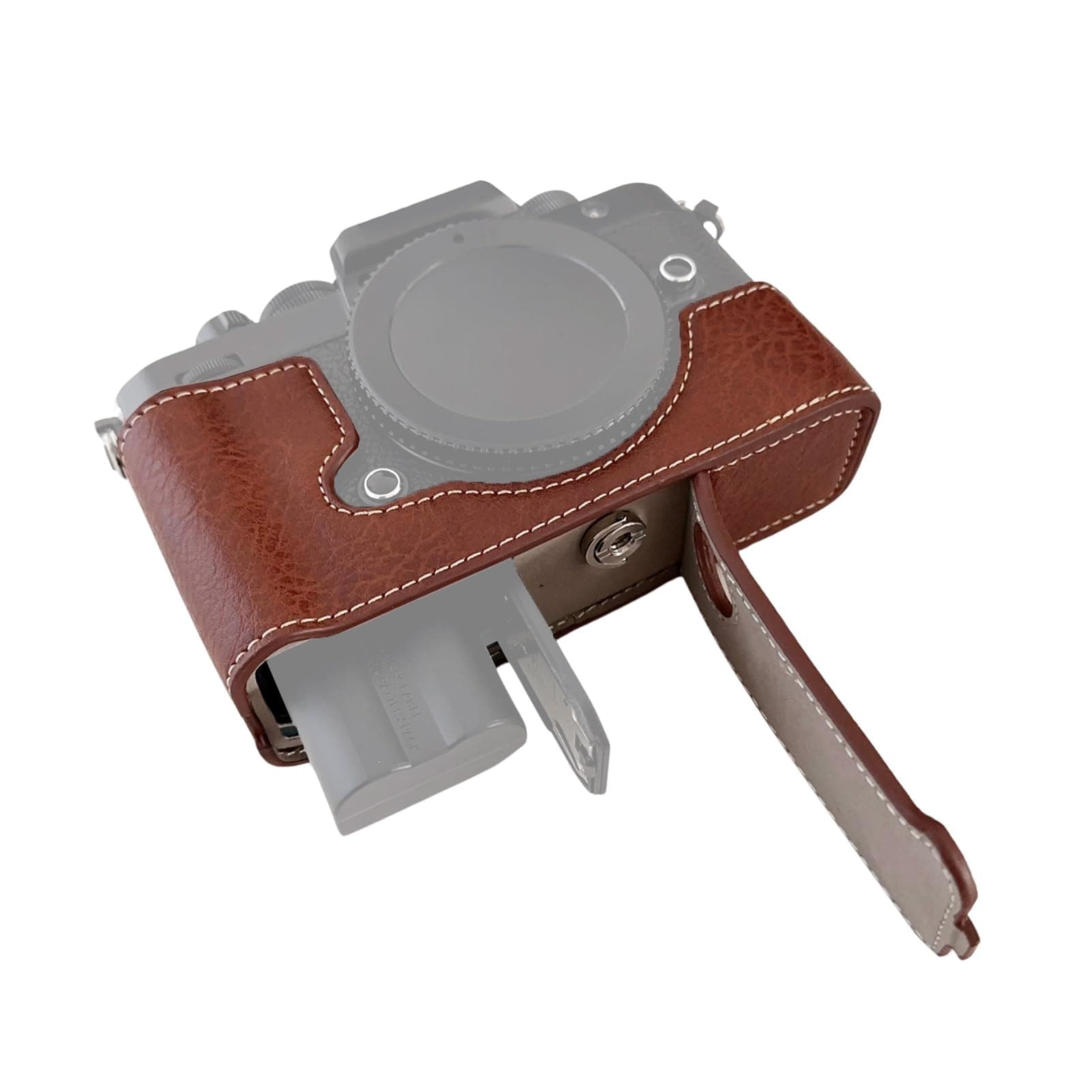 YUNNSTORE Portable Camera Protective Case Retro Style Camera Case Carry Bag Opening Bottom Design with Shoulder Strap Replacement for Nikon Zf Z f Camera