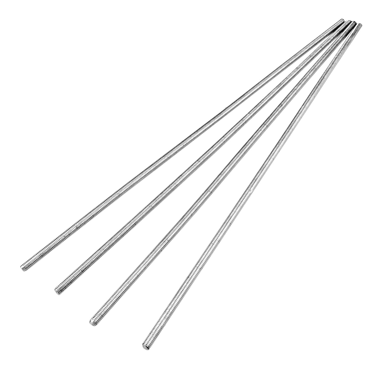 4pcs M4 x 250mm Fully Threaded Rod, M4-0.7mm Thread Pitch,304 Stainless Steel Long Threaded Screw, Right Hand Threads (M4 x 250mm)