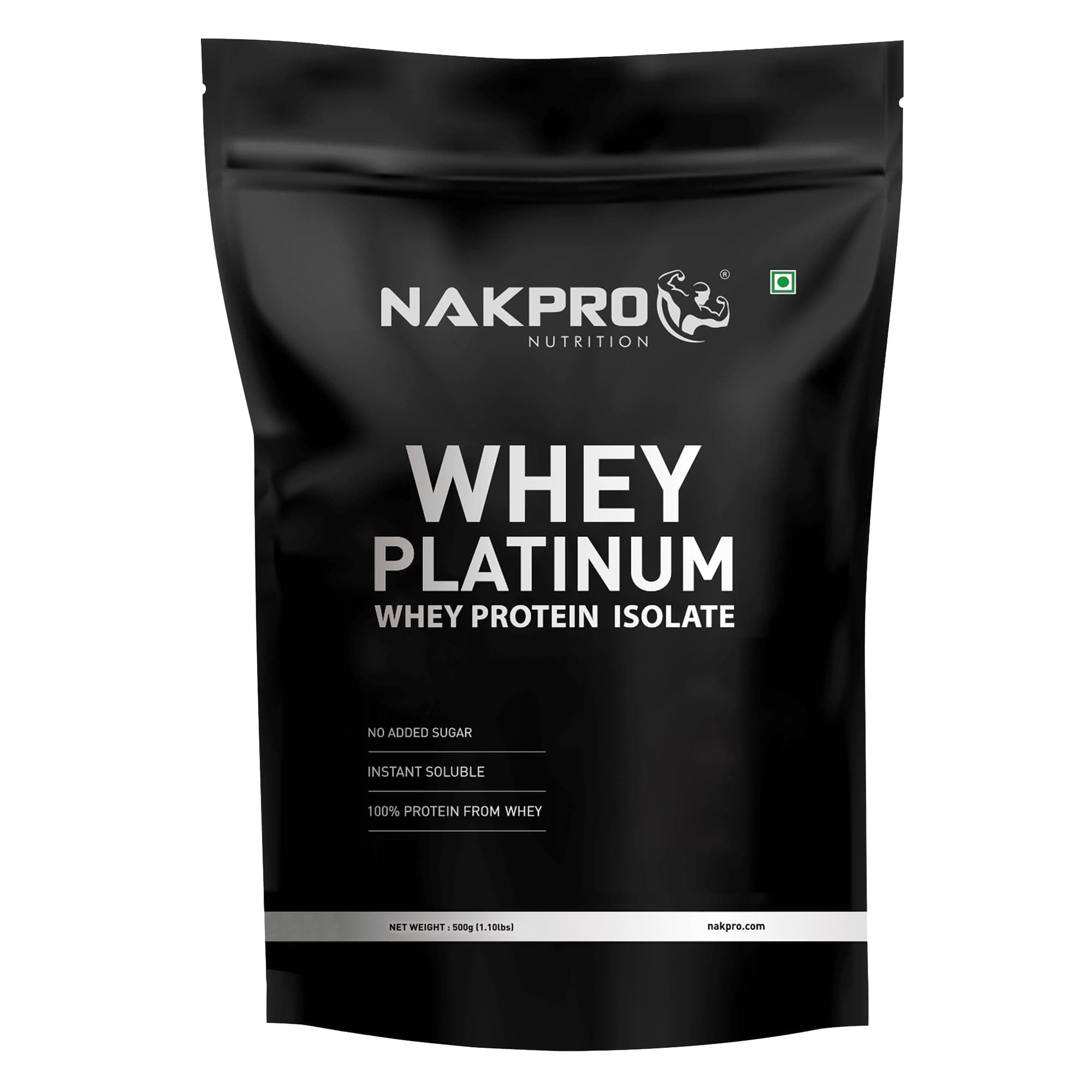 NUTRITION Platinum Whey Protein Isolate | 500g Banana | 28g Protein| Trustified Certified