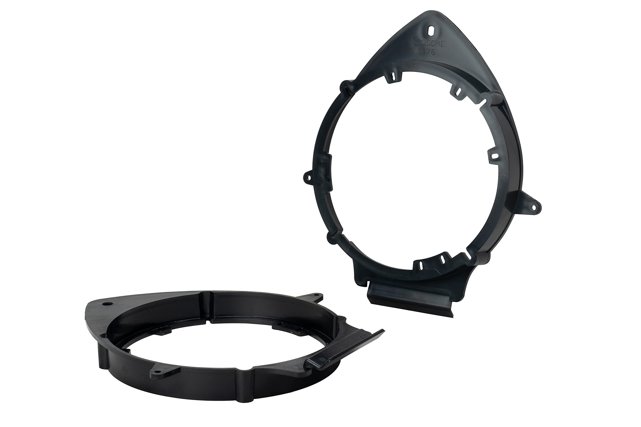 SAGMHR634 6.5”-6.75” Speaker Adapters Compatible with Select 2005-20 GM Vehicles - 6 1/2" to 6 3/4" Adapter Spacer for Car Door Speakers - Sold in Pairs - See Fit Guide in Image for Vehicles