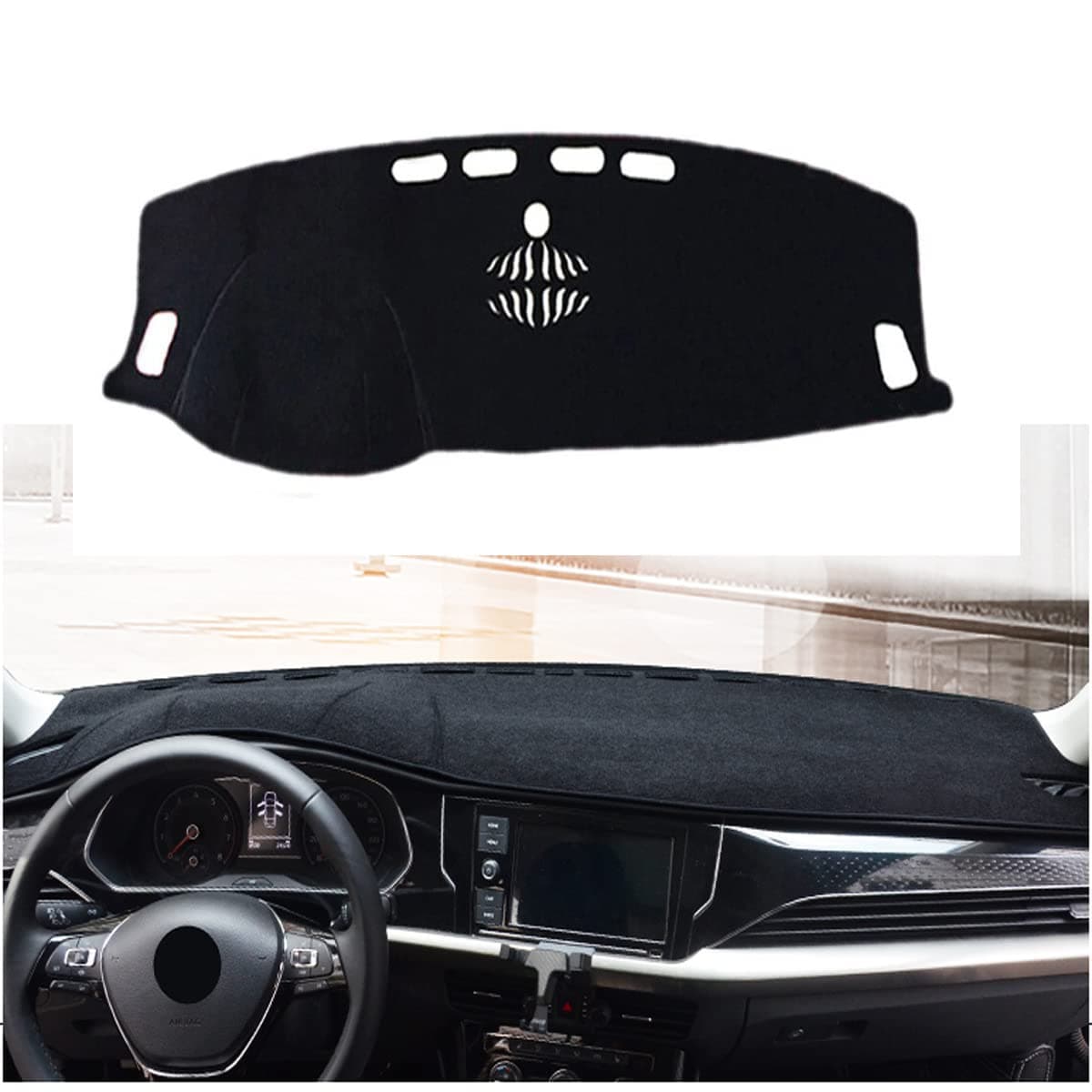 New 1pcs Black Non-Slip Dash Mat Dashboard Mat Dash Carpet Dash Covers Dashboard Cover for Renault Koleos 2017 2018 2019 2020 2021 2022 2023