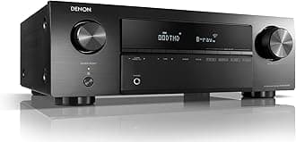 Denon AVR-X250BT 5.1 Ch. 4K Ultra HD AV Receiver with Bluetooth (Black)