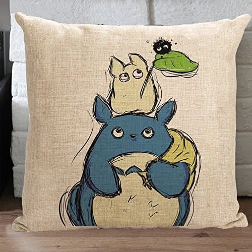 IZOOK Weitengs Linen Square Decorative Pillowcase Home Decor Sofa Cotton Throw Pillow Cover 18x18''