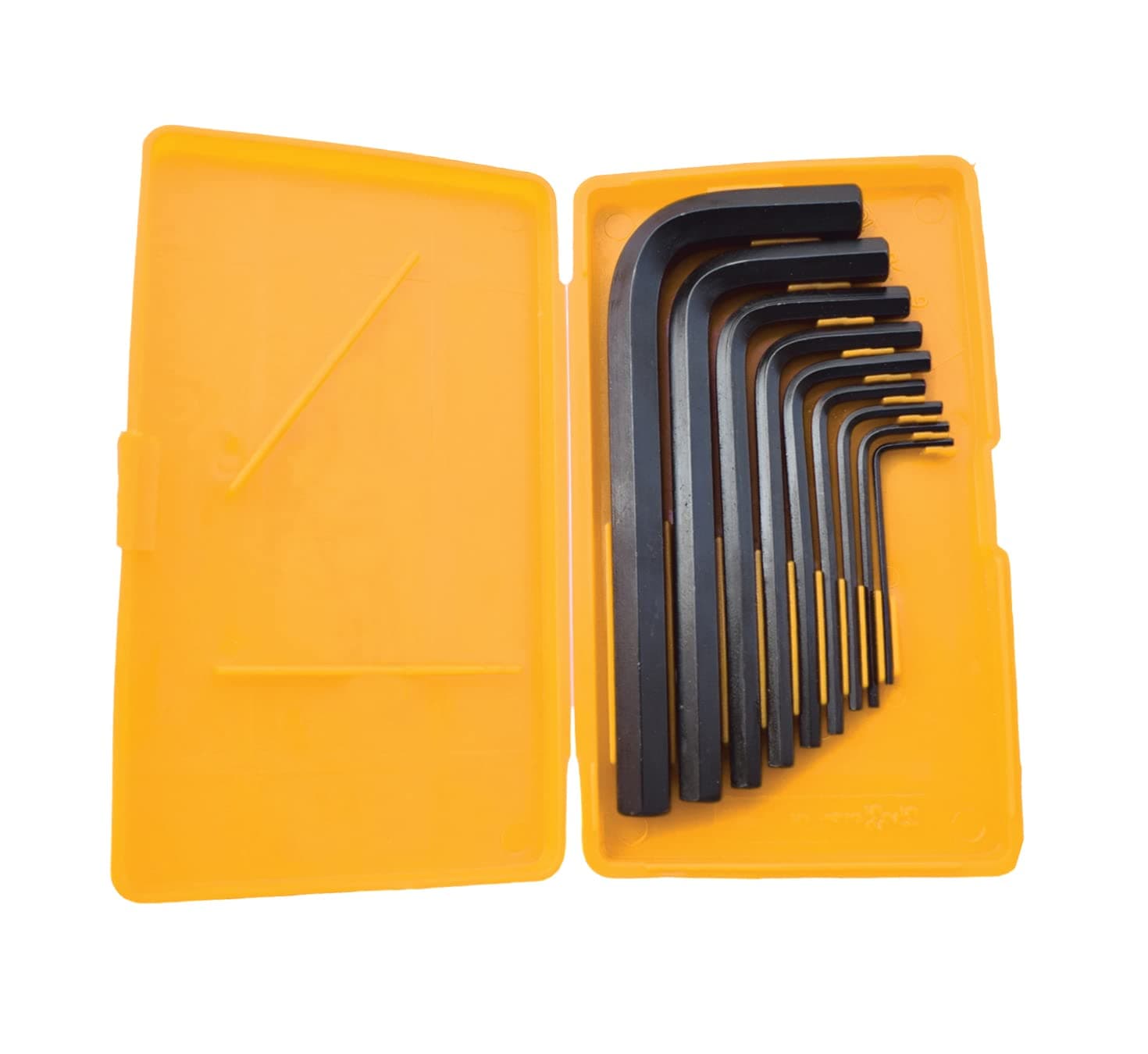 TH-T09 9pcs Allen Key Set I Chrome Vanadium Steel, Black Finish