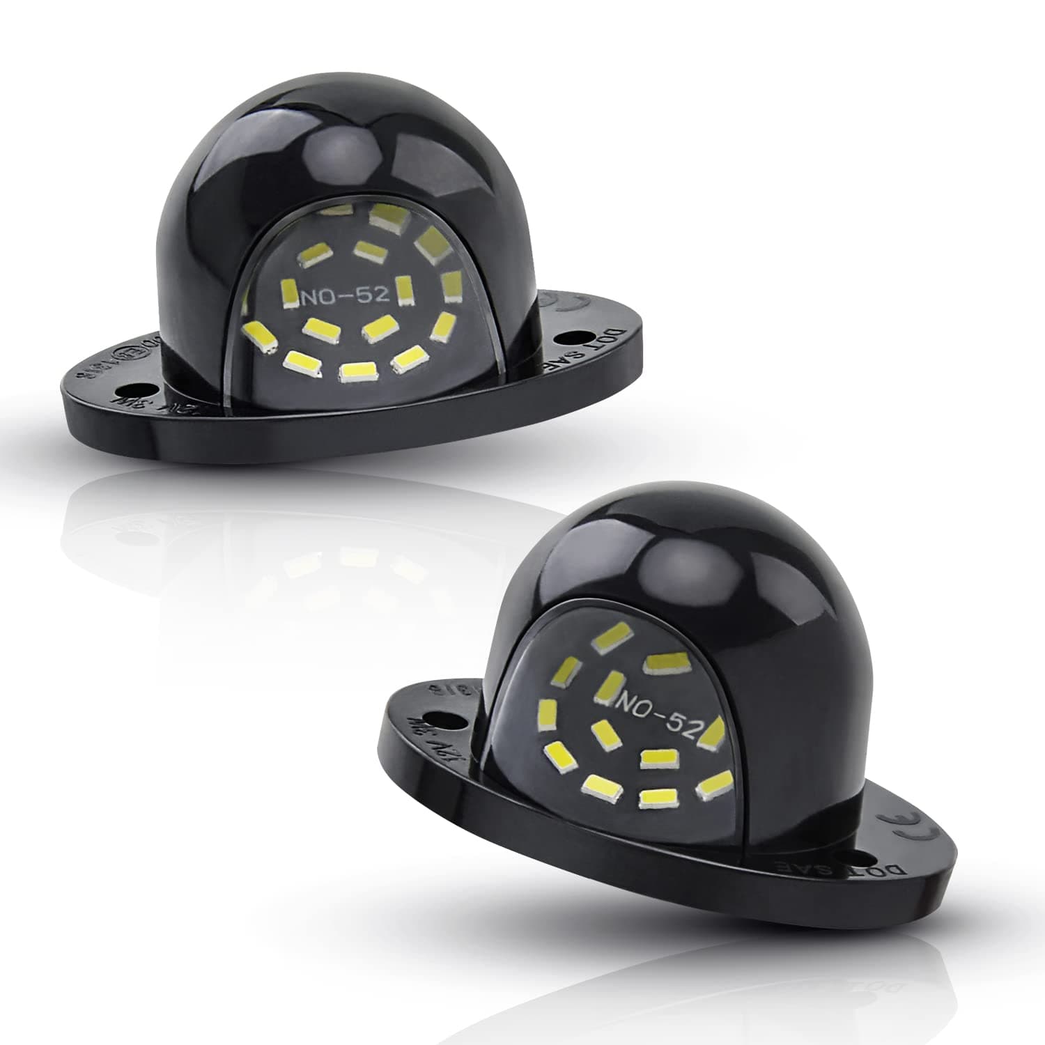 LED License Plate Lights Bright White Tag Lamp Assembly Replacement Compatible with 1994 1995 1996 1997 1998 1999 2000 2001 Dodge RAM 1500 2500 3500 Pickup Truck, Pack of 2