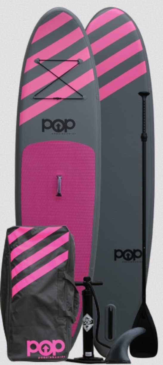 Pop Paddleboards 11'0" Pink Inflatable Stand Up Paddleboard SUP