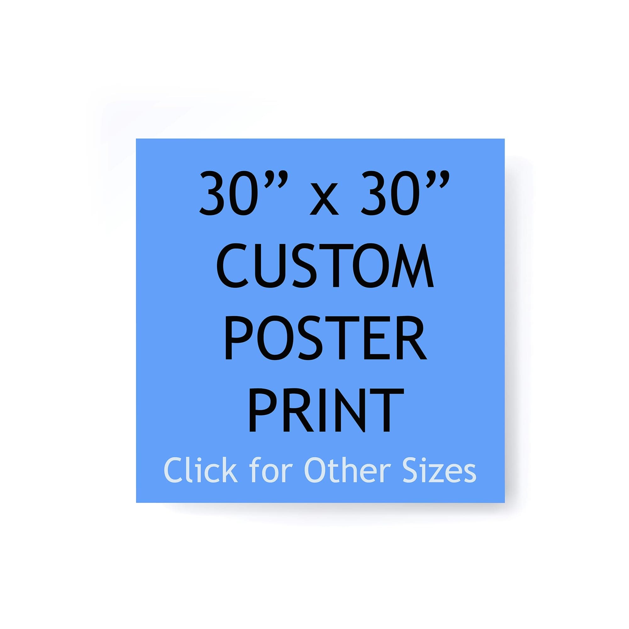 Pera Print - Custom Poster Print - Upload Your Image/Photo - Personalized Photo Prints, Create Your Own Poster - Print Any Photos, Images - 30 x 30 inches