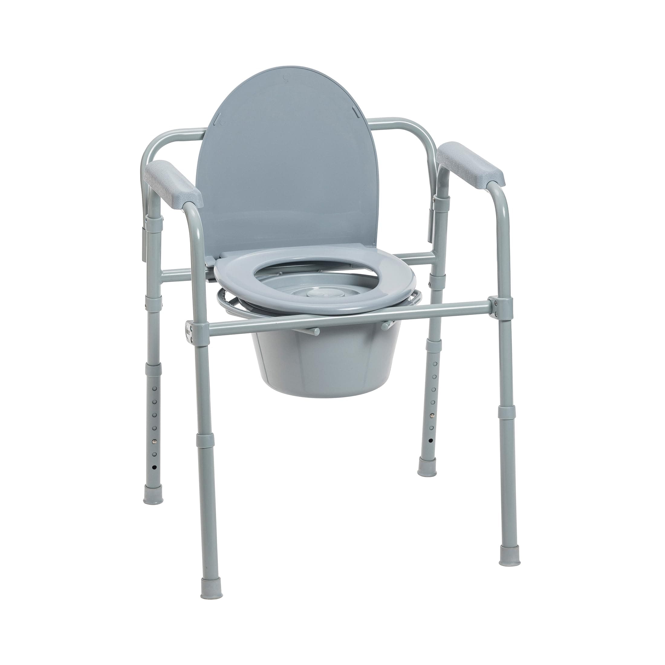 Drive Medical Steel Folding Bedside Commode