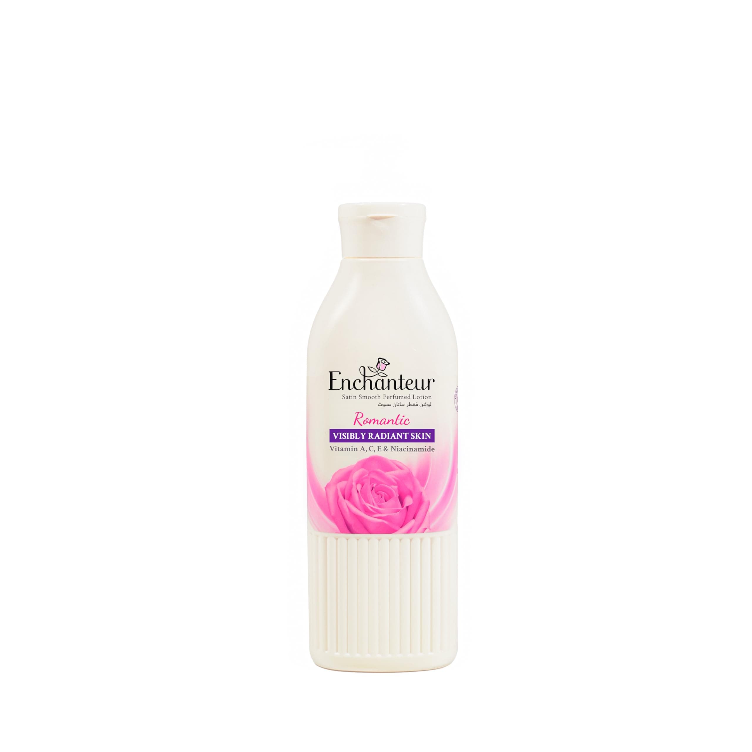Satin Smooth Perfumed Lotion - Romantic, New Look & Improved Formula, Enriched with Vitamin A, C, E, Niacinamide, Aloe Vera & Olive Butter, For Smooth & Radiant Skin, All Skin Types, 250ml