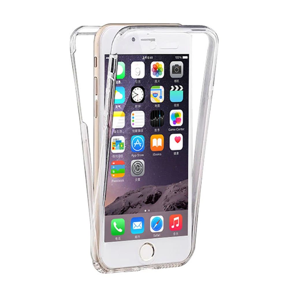 iPhone 6s Clear Case, iZi Way [Micro Dot - Anti-Watermark] 360 Degree All Round Full Body Coverage Soft TPU Front & Back 2pcs Case for iPhone 6 4.7 Inch