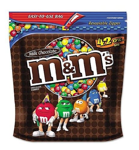 SCS M&M's Plain Chocolate Candies - 42 oz. bag