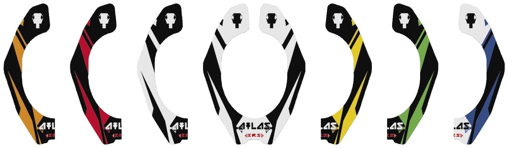 Atlas Neck Brace Graphics Kit - Small/Medium/Orange