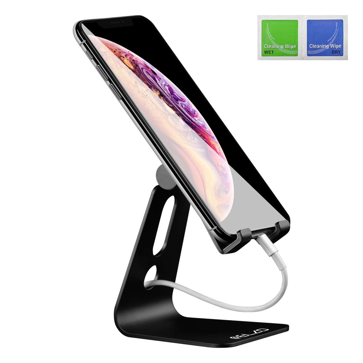 ELZO Phone Stand, Universal Stand Phone Dock, Adjustable Desktop Stand for Phone Xs Xs Max XR X 8 7 6S Plus 5S 4S, Nintendo Switch, HUAWEI, Samsung S7 S8, other Smart Phones