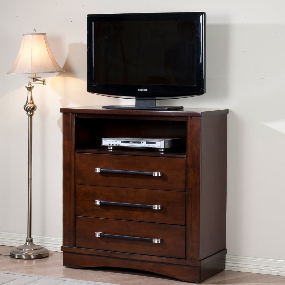 Java 3 Drawer Media Chest - Espresso