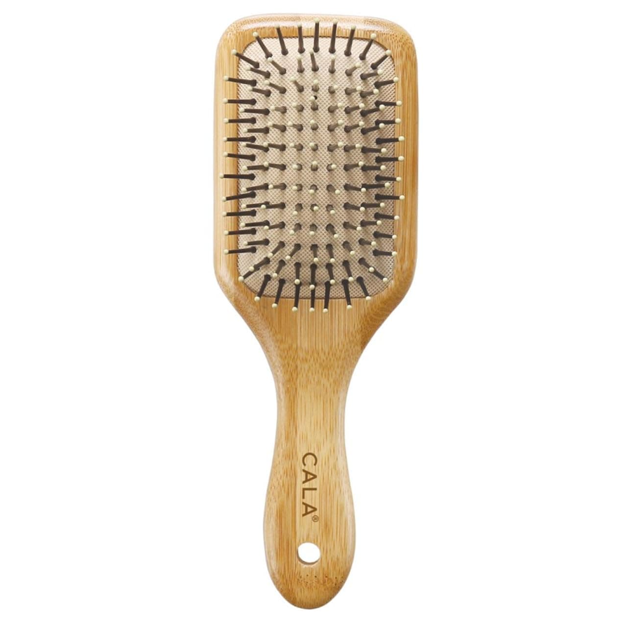 CALA Bamboo Paddle Hair Brush | 1 Unit | Medium | Eco-Friendly | Detangles Wet or Dry Hair | Ideal for Normal to Thick Hair