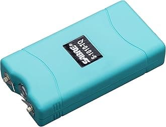 2-in-1 Stun Gun with LED Flashlight, Self Defense Stun Gun with Painful 1.160 µC Charge, 120 Lumens, Rechargeable Battery, Easy to Use Safety Switch, Belt Holster for Quick Access