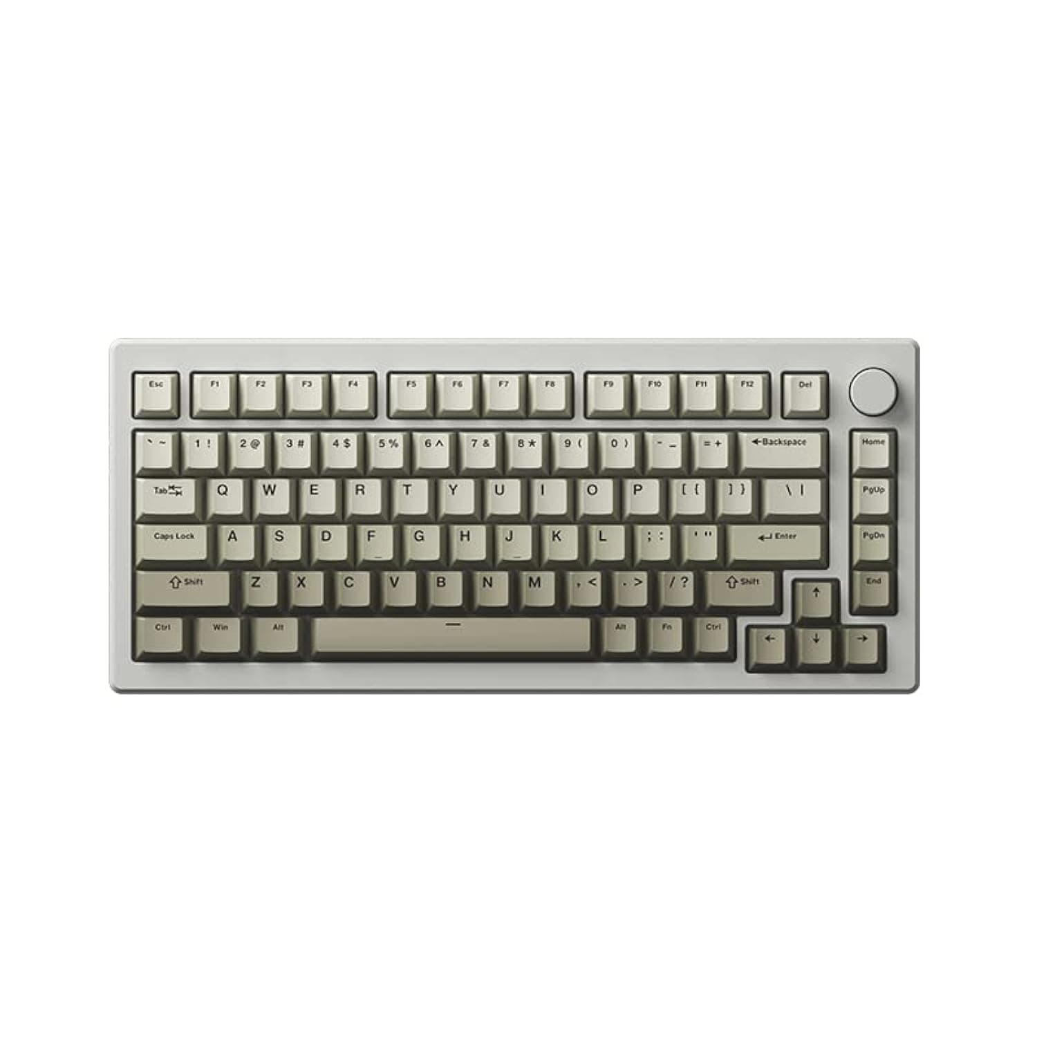 Akko Keycaps Warm Gray Gradient Theme 132-Key Cherry Profile Double-Shot PBT Keycap Set with MX Style Stem for Mechanical Keyboards