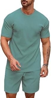 Men's Pyjama Set - T-Shirt and Shorts Night Wear - Night Suit for Men