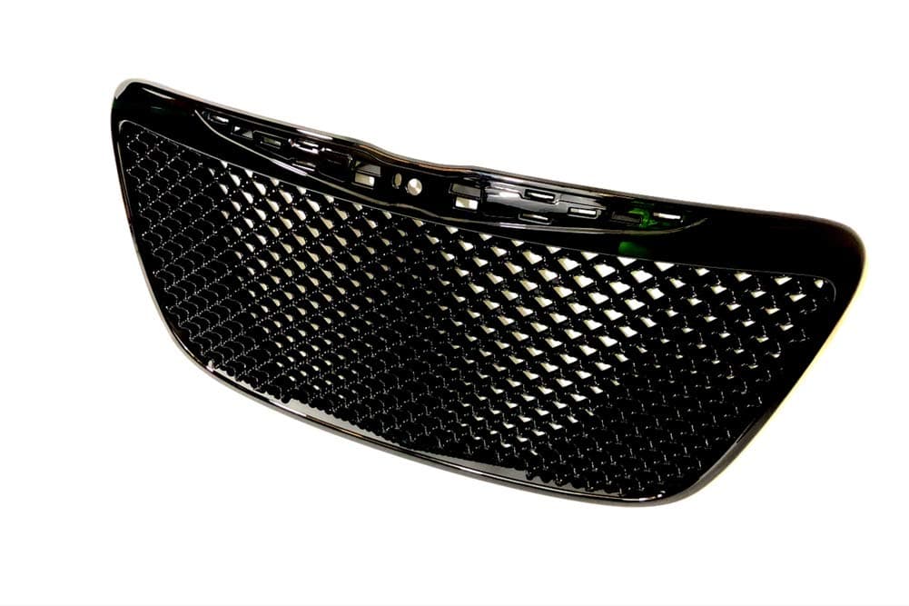 Front Grille Compatible with Chrysler 300C/300 2011-2014 Gloss Black Mesh Grill Replacement