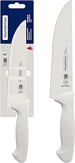 Premium 7 Inches Meat Knife with Stainless Steel Blade and White Polypropylene Handle