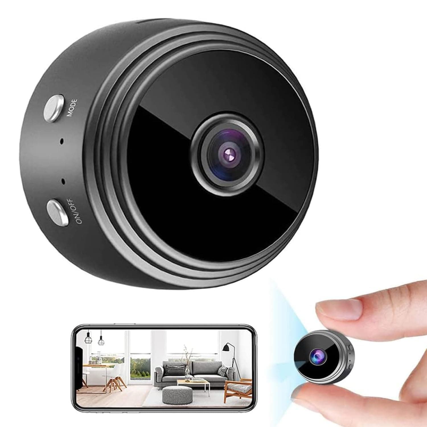 Limitless A9 Mini Camera 1080P HD WiFi - Wireless Spy Camera with Night Vision - Voice & Video Recording - Hidden Indoor & Outdoor Security Camera for Home & Car - Mobile App Access