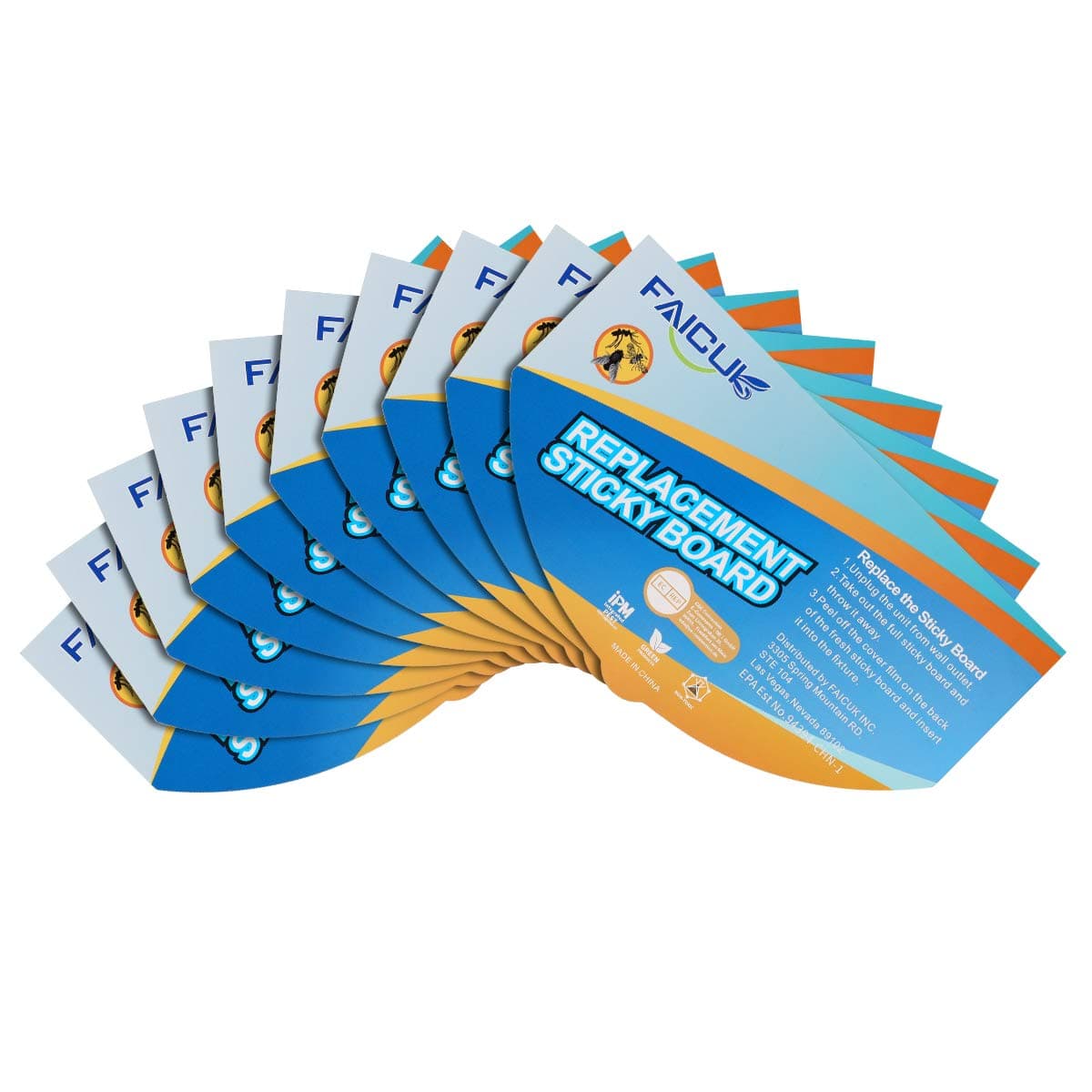 Faicuk Replacement Glue Board for FA-FLT07 Wall Sconce Fly Light