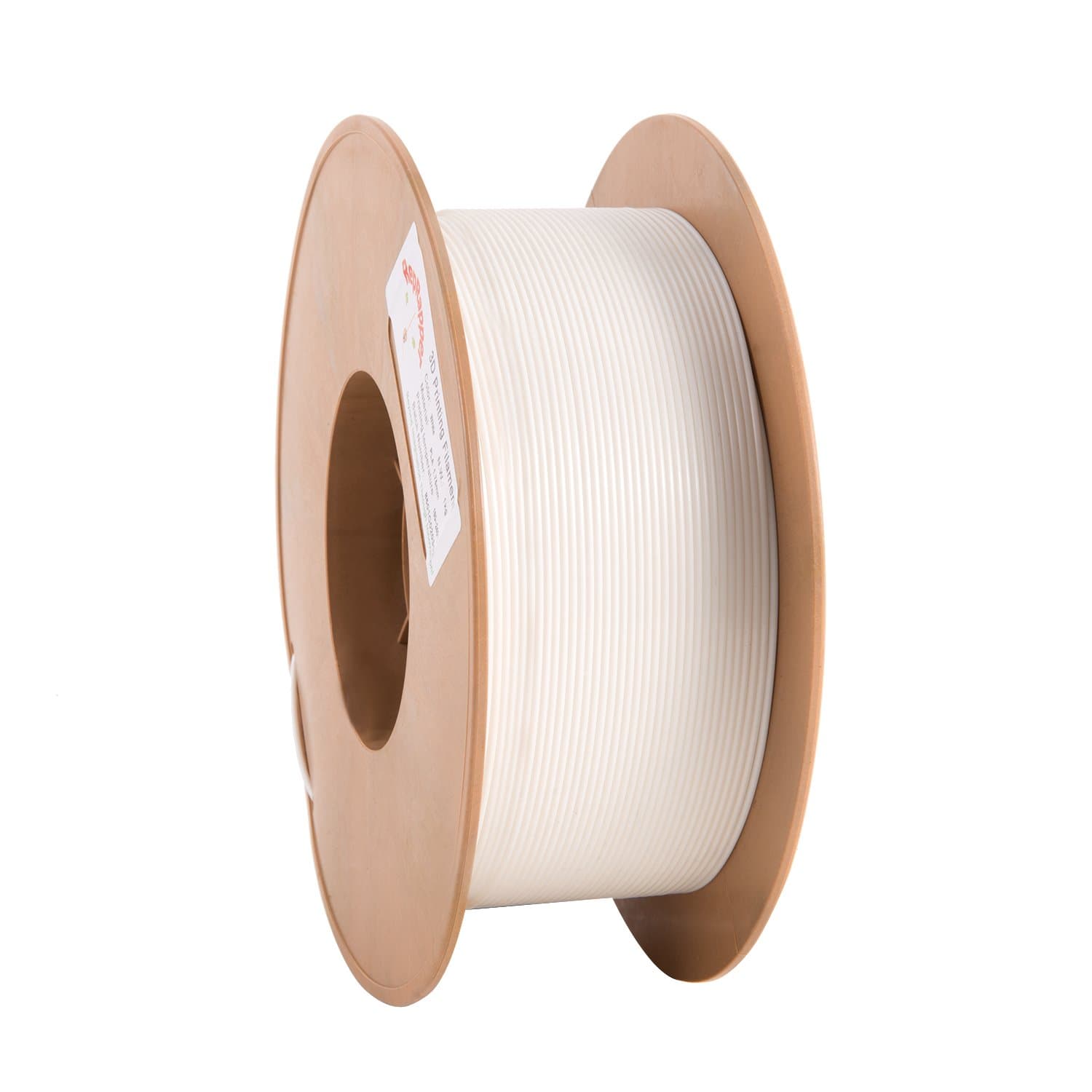 RepRapper White PLA 3D Printer Filament 1.75 mm 1kg Spool (2.2lbs) Perfectly Coiled in Eco-Friendly Straw Based Spool