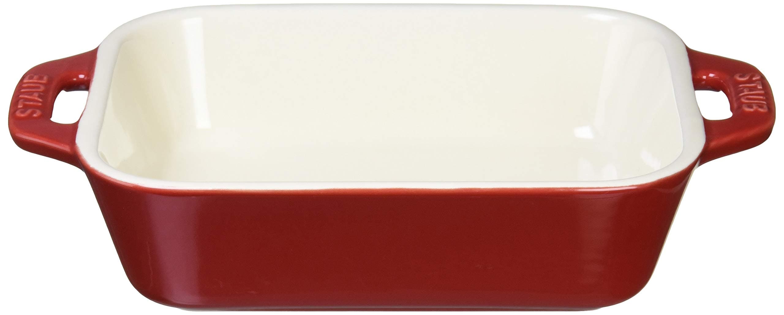 Rectangular Dish, Cherry 5.5 x 4.3 inches, Ceramic Au Gratin Dish, Oven & Microwave Safe