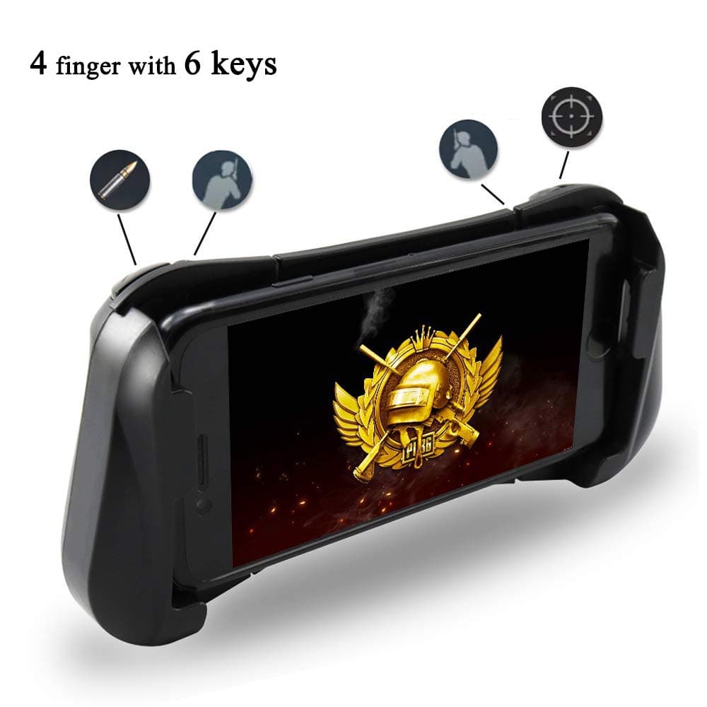 WUKUR Wireless PUBG Mobile Controller, Mobile Game Trigger for iPhone, Designed for iOS System,Compatible with PUBG/Rules of Survival(4.7-6.5 inch iPhone)