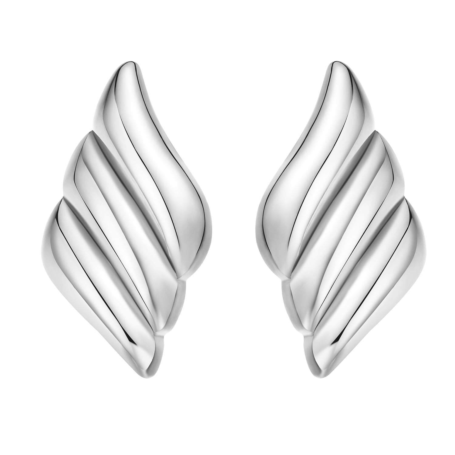 Geometric Rectangle Gold Plated Stud Earrings Irregular Hammered Chunky Statement Square Earrings for Women Trendy