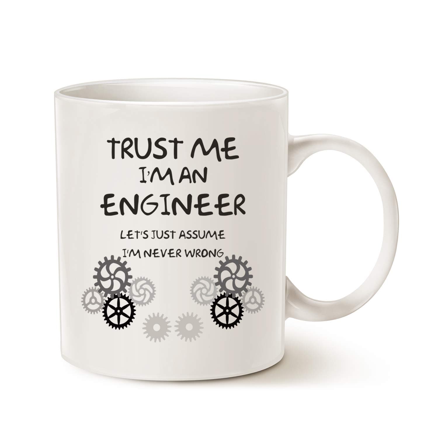 This Might be Wine Funny Engineer Coffee Mug Unique Christmas Gifts Idea, Trust Me I'm an Engineer Classic Ceramic Cup White 11 Oz