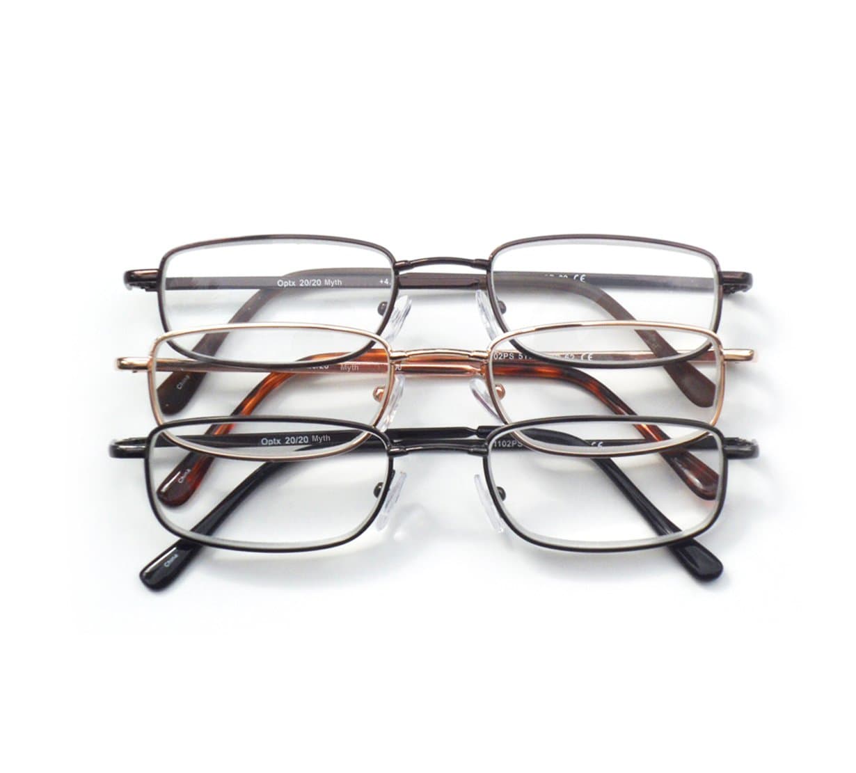 OPTX 20/20 Alphareader 3 Pair Valupac Metal Readers