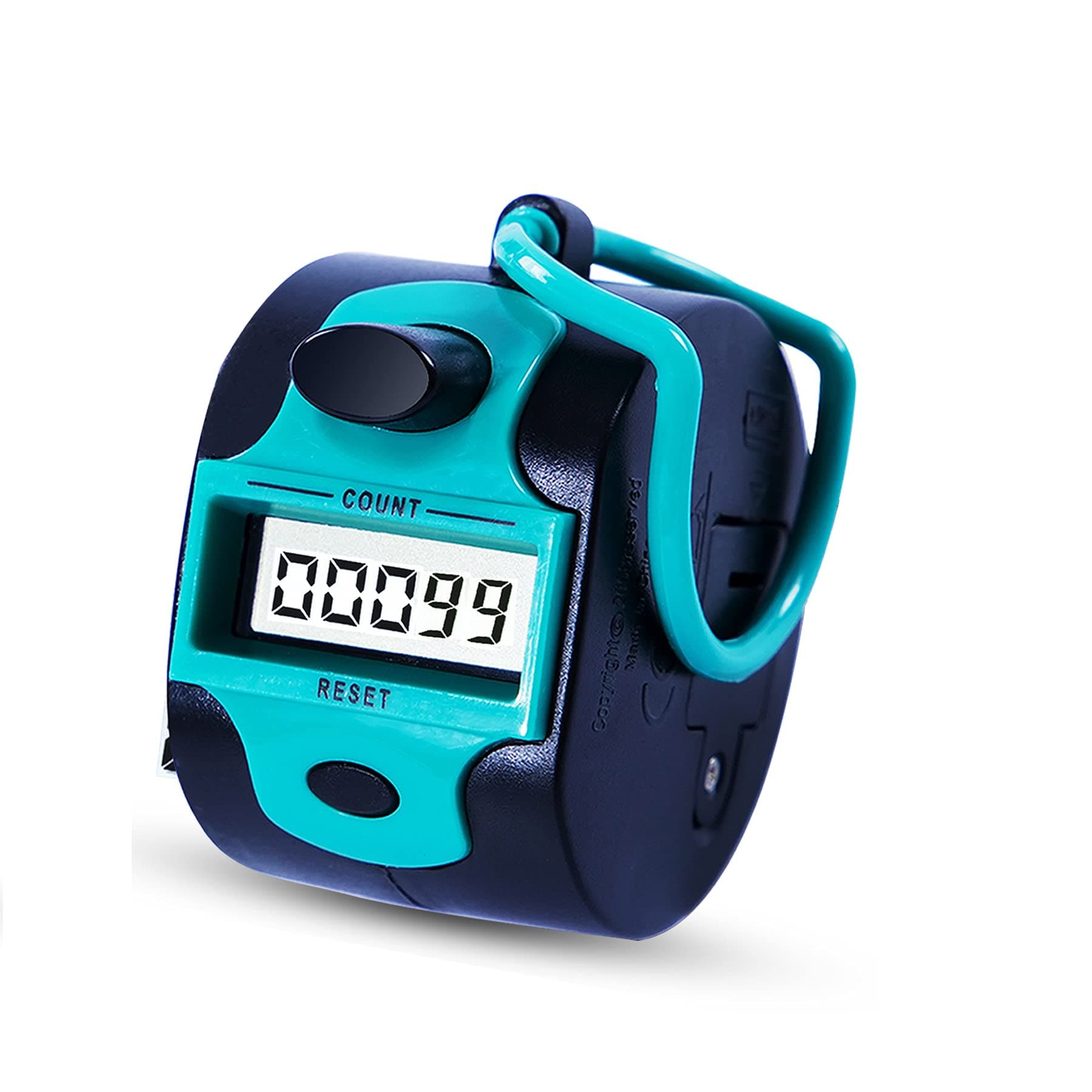 Handy Counter Click Manual Digital clicker Stitch Tally Counters Finger Mechanical Palm Handheld Pitch 5-Digit Electronic Display Click Counter Number Count for Row, People, Golf Lap