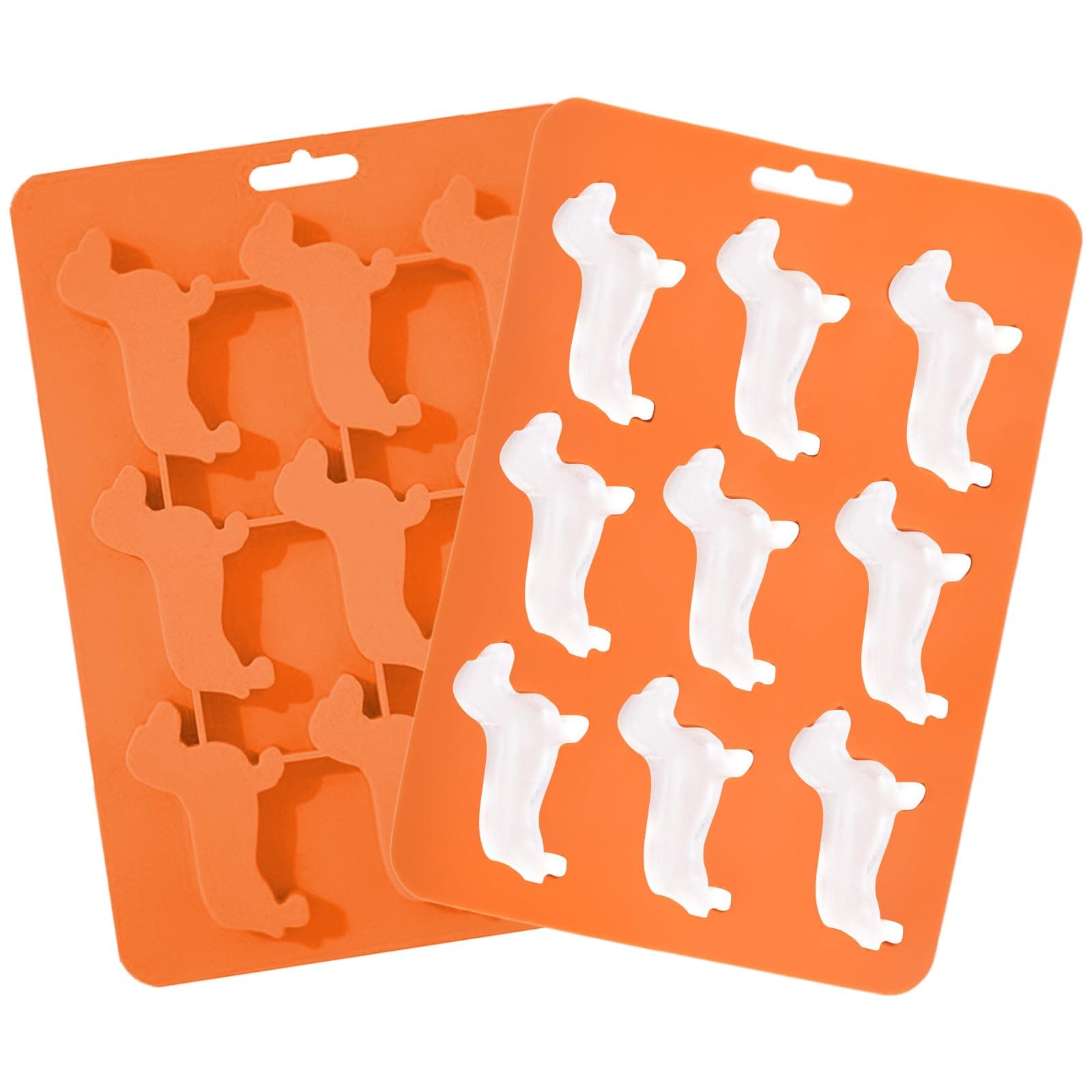 Ice Trays Ice Mold Candy Mold Silicone Ice Cube Trays in Dachshund Dog Shaped with BPA free Silicone