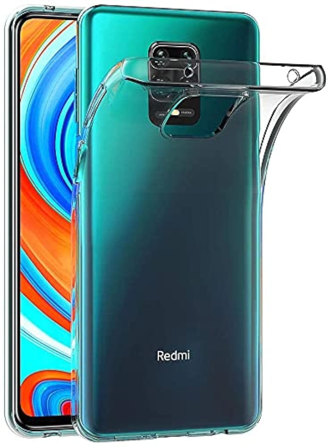MaiJin Case for Xiaomi Mi Redmi Note 9S / Redmi Note9 Pro/Redmi Note 9 Pro Max (6.67 inch) Soft TPU Rubber Gel Bumper Transparent Back Cover