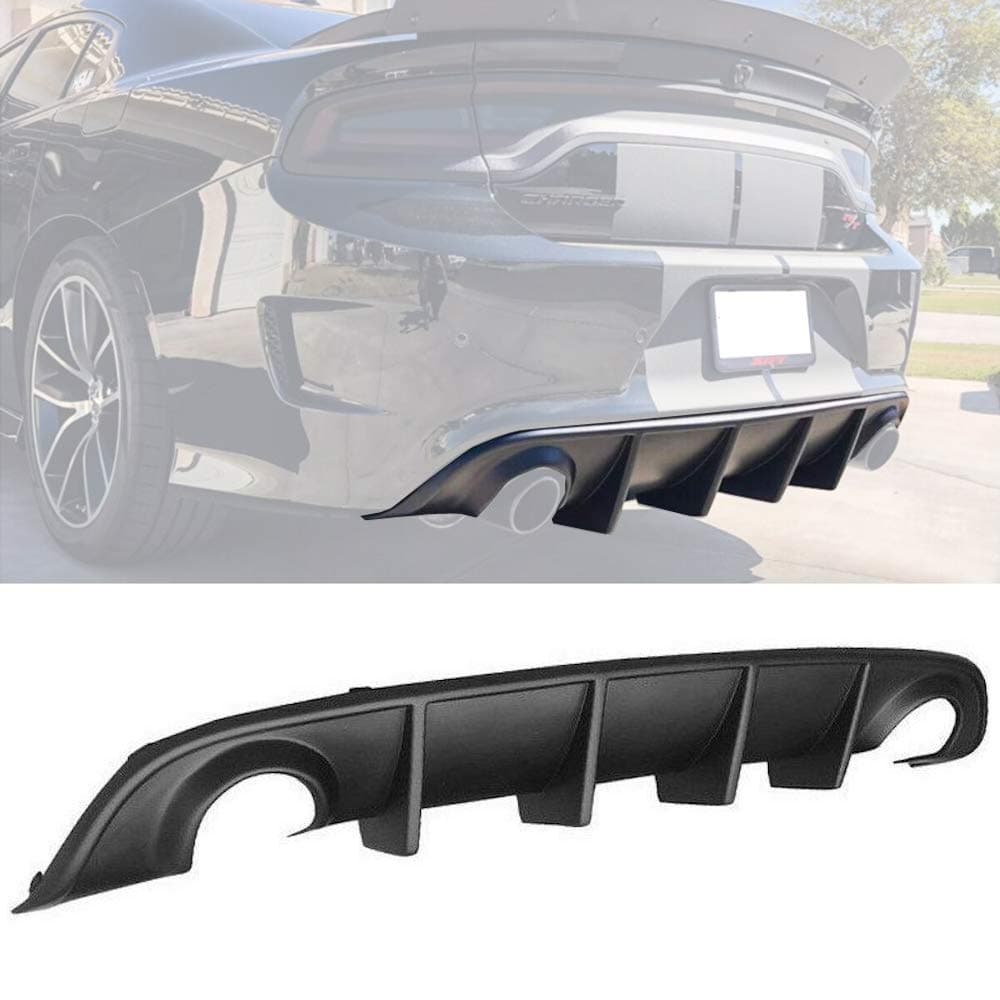 Rear Lip Bumper Diffuser Fit for 2015-2021 Charger SRT Rear Body Splitter Valance PP OE Style