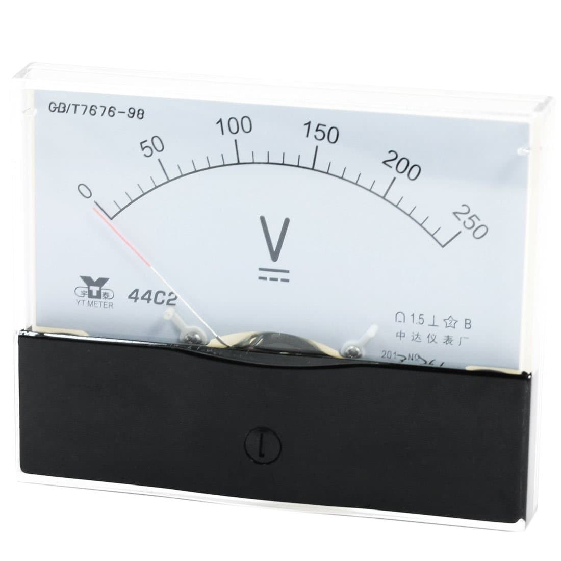 uxcell Analog Panel Voltmeter Volt Meter DC 0-250V Measuring Range 44C2