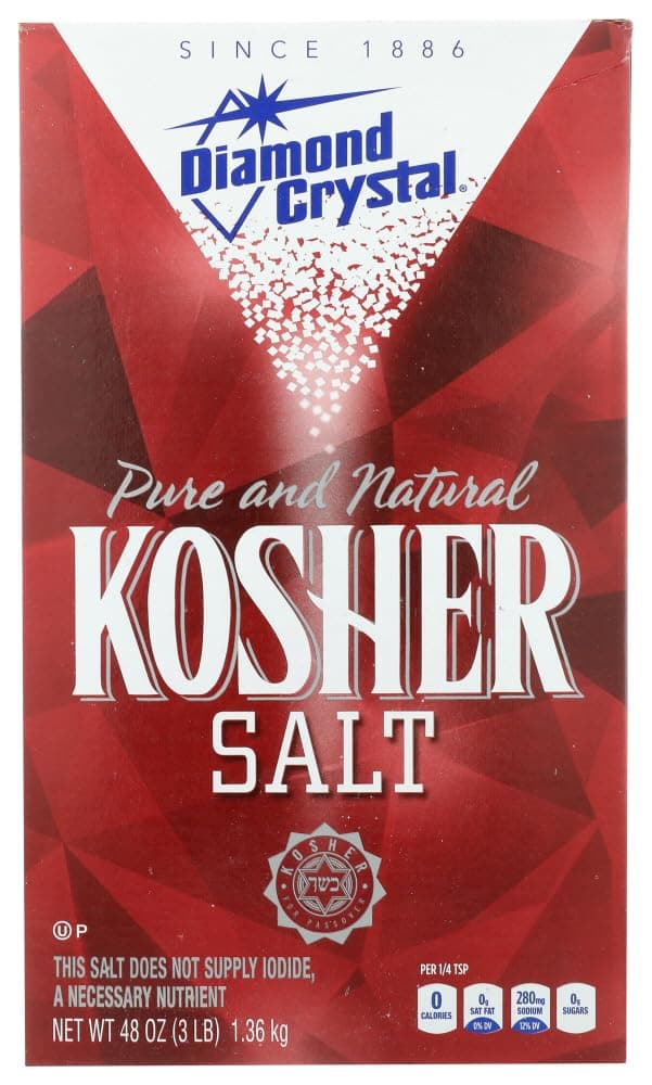 Kosher Salt, 3 lbs (Pack of 2)