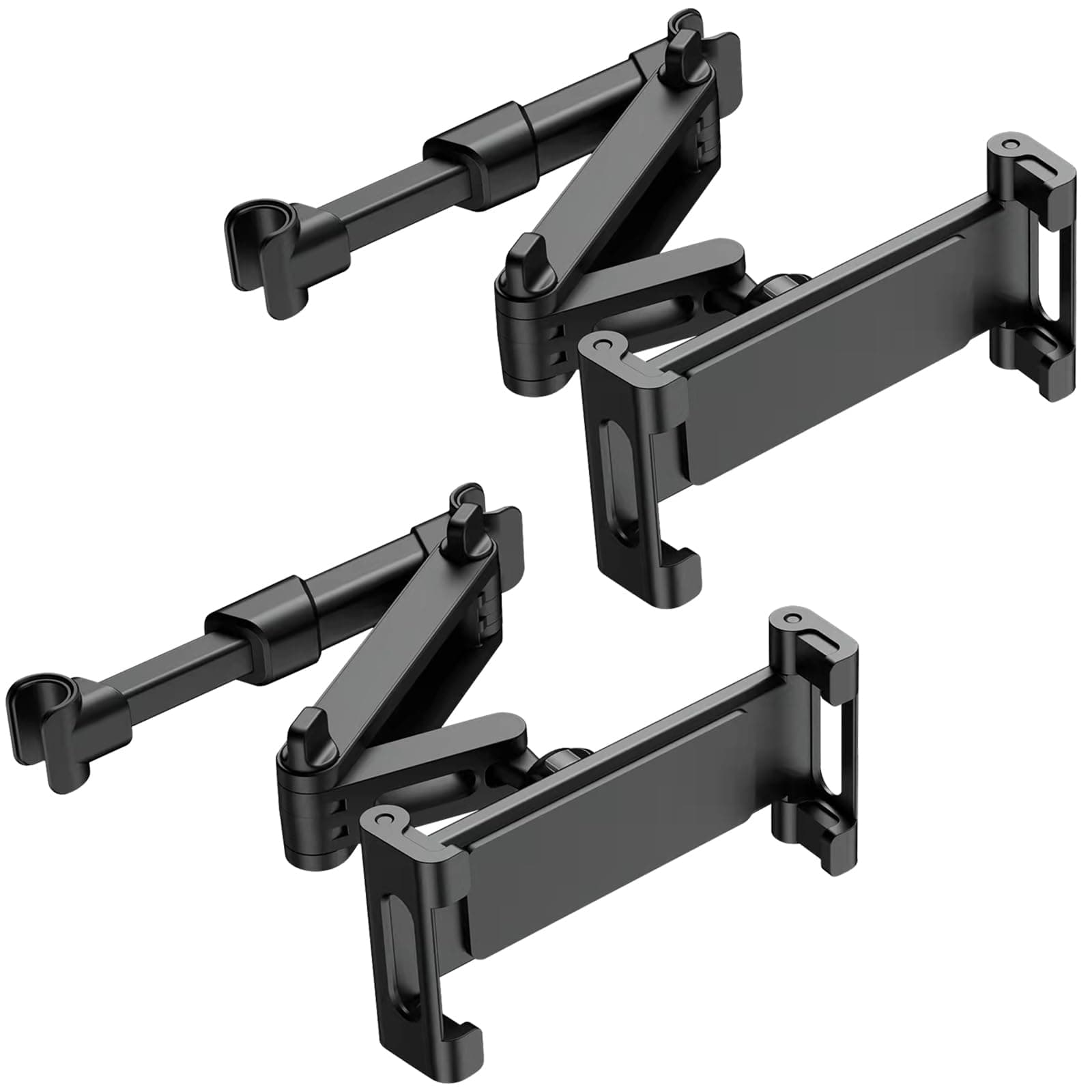 najiaxiaowu PC Tablet Mounts 2 Pack Tablet Holder for Car,ipad Headrest Mount for 5.5-18.4 Inch ipad/Phones Car Tablets Holder with 360°Rotating Adjustable,Black