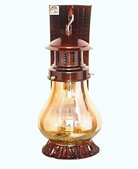 Lyse Decor Glass Decorative Wall Hanging Light for Living Room, Wall Lamp Sconce for Home Decoration (Cherry Lantern)