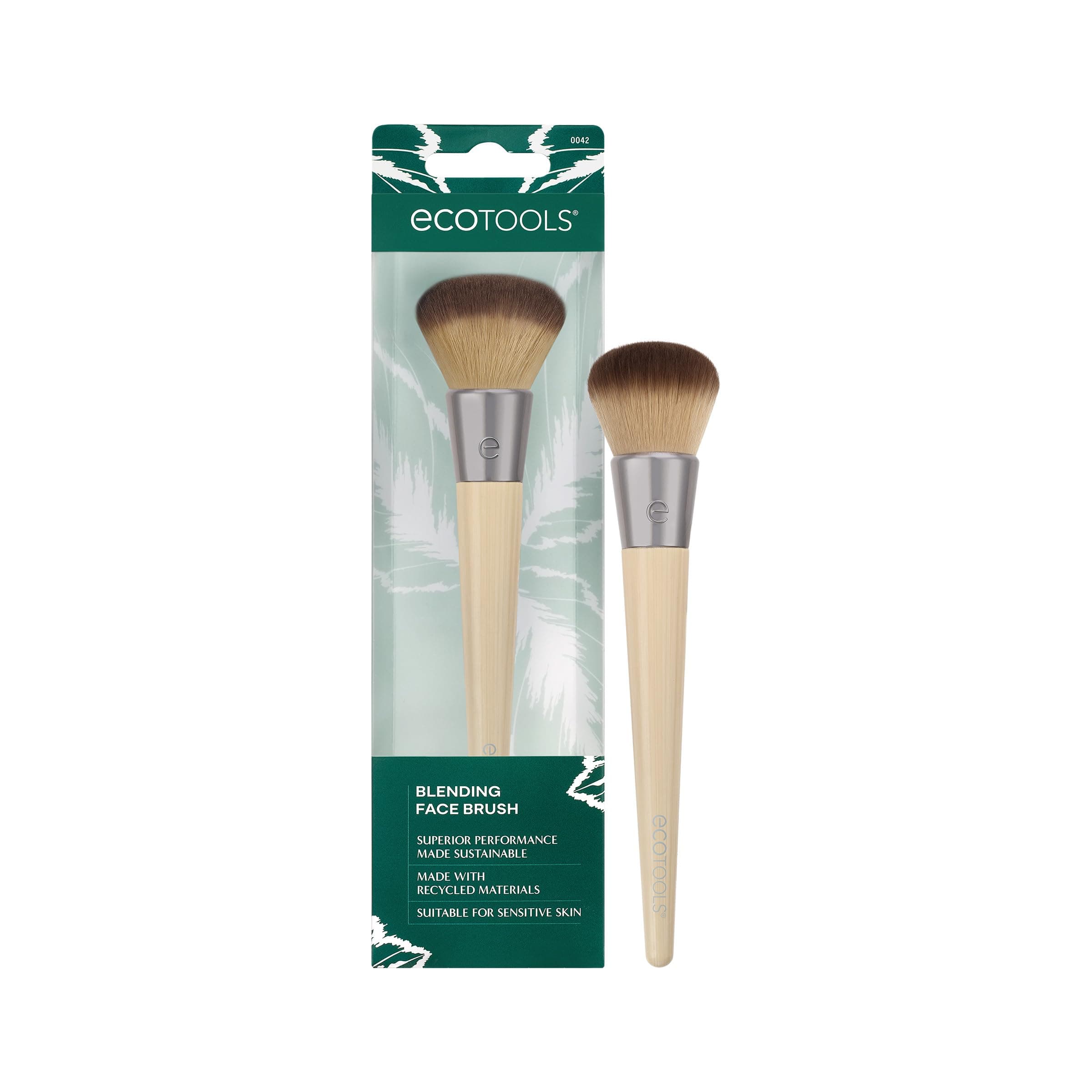 Blending Face Makeup Brush, For Liquid & Cream Foundation, Bronzer, & Blush, Multipurpose Makeup Brush, Dense, Synthetic Bristles, Eco Friendly, Cruelty-Free & Vegan, 1 Count