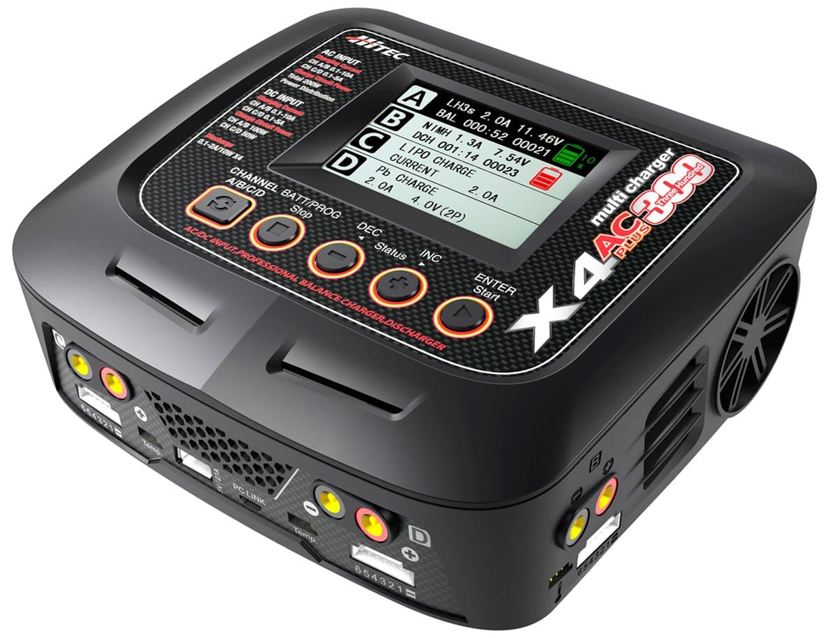 Hitec Multiplex Japan multi charger X4 AC PLUS 300