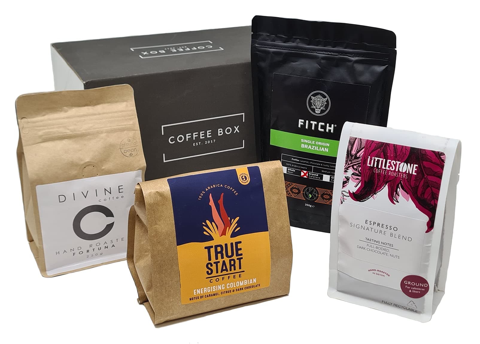 Discover Coffee - Ground / Filter Coffee Discovery Gift Set (Ground Coffee - Four Country Discovery)