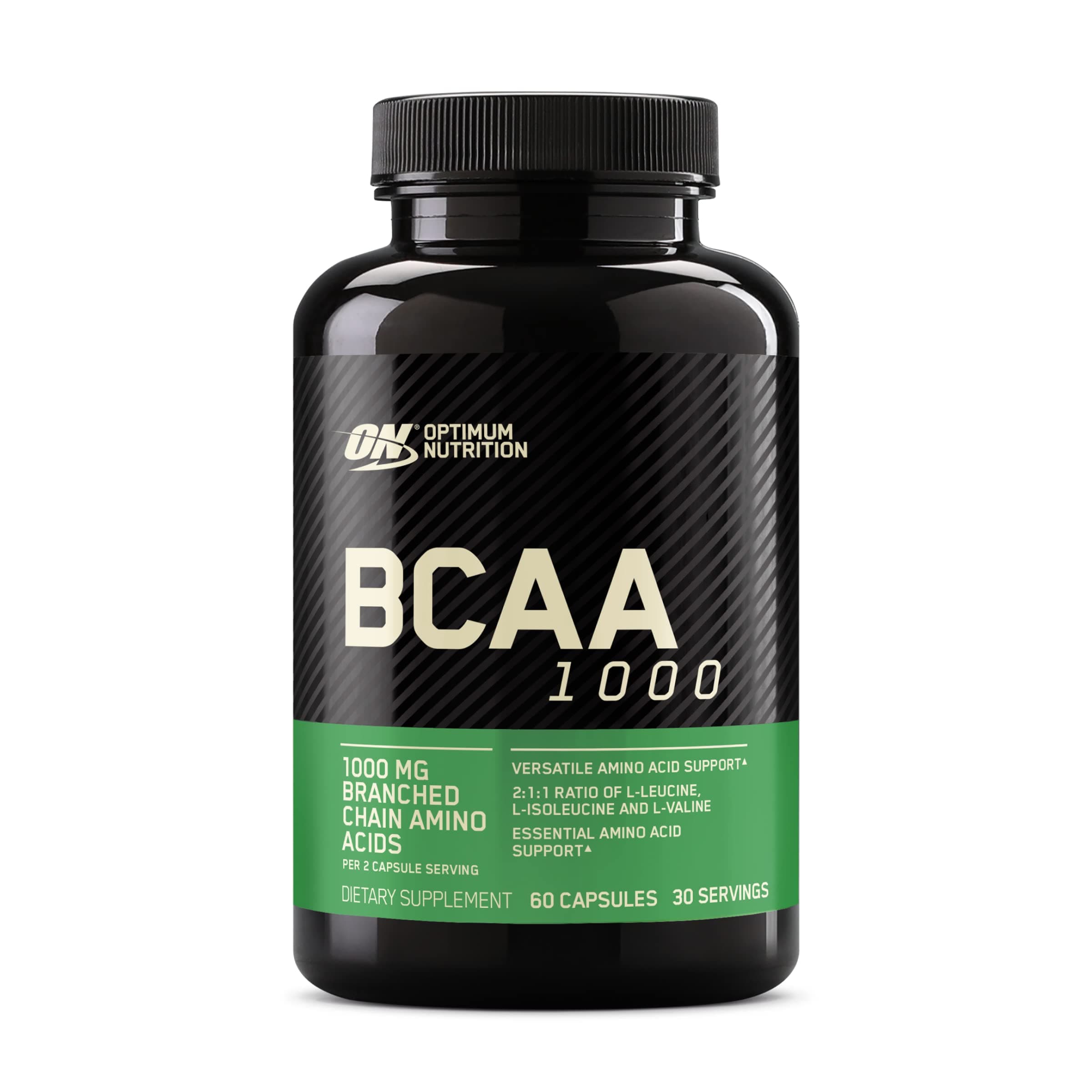 Instantized BCAA Capsules, Keto Friendly Branched Chain Essential Amino Acids, 1000mg, 60 Count
