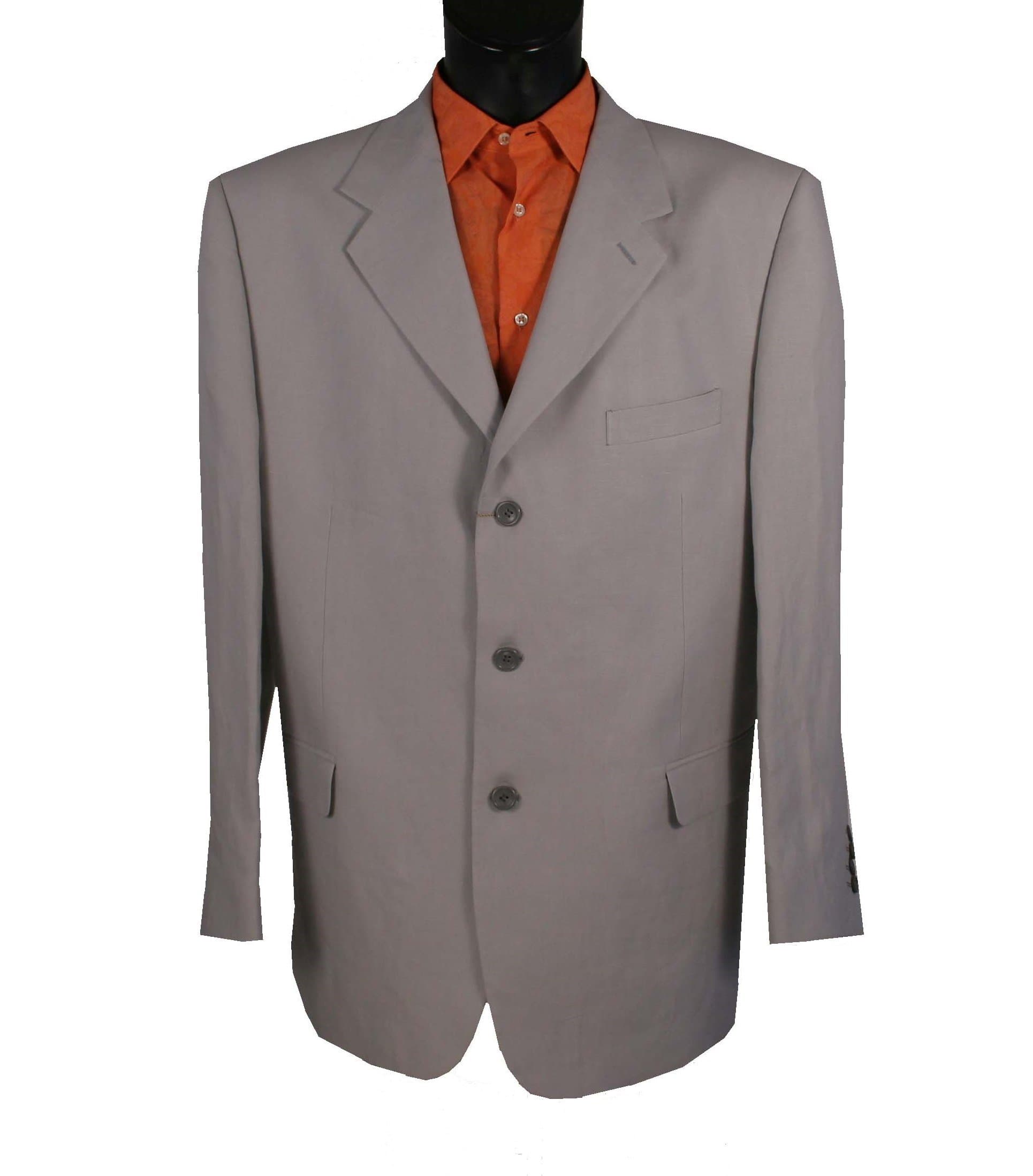 Men's Jacket 100% Linen 3 Button No vent size. 48R