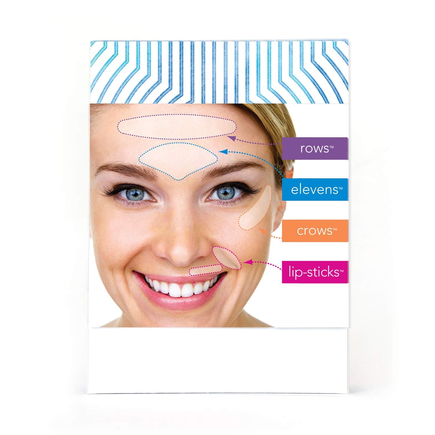 Furlesse Complete Anti-Wrinkle Patches Includes Elevens Crows Lip Sticks Rows for Facial Lines, 240 Oz, Multi, (1050)