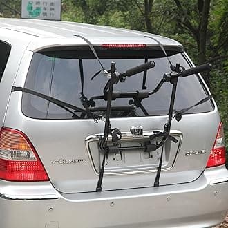 Taylor & Brown 2 Bike Rear Trunk Car Boot Mount Rack Bicycle Cycle Carrier Car Foldable Ultra Compact Universal Fitting Saloon Hatchback Estate, Black