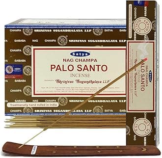 (Palo Santo) - Palo Santo Incense Sticks And Incense Stick Holder Bundle Insence Insense Satya Incense