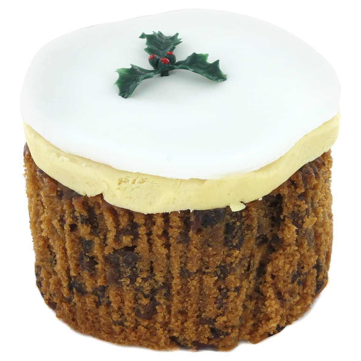 Gold Crown Round Iced Christmas Cake