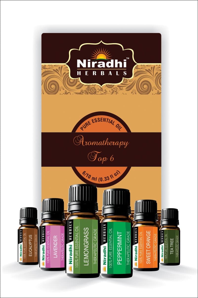 Aromatherapy Top 6 by Niradhi Herbals 6/15 ml (Large Size) - Lavender